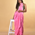 Handloom Jamdani  Saree | Floral Motifs |  Pink